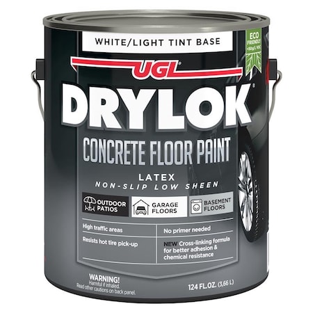 Drylok Drylok Flat White Latex-Based Concrete Floor Paint 124 oz 43113